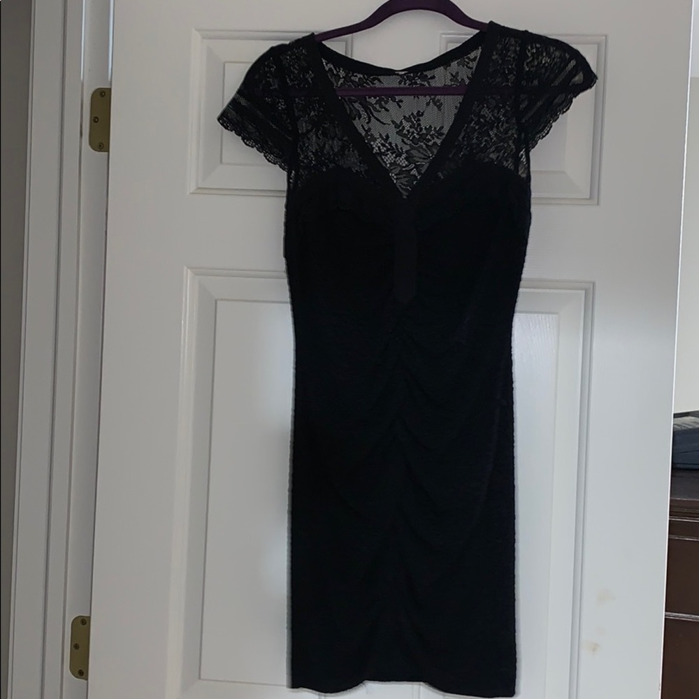 Black lace dress!